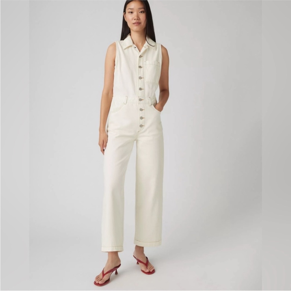 Levi's Ivory Sleeveless Jumpsuit